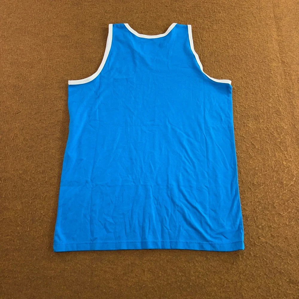 Old Navy Boys XL Blue SURF Graphic Ringer Tank Top Shirt NWT